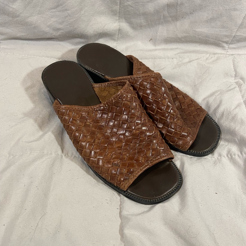 “Vintage” Leather Collection mules